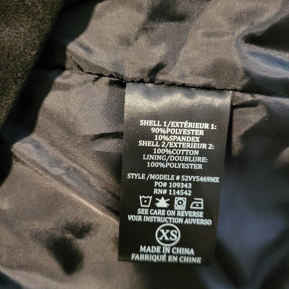 NEW SL8 Black Faux Suede Moto Jacket size XS - Picture 4 of 5